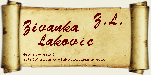 Živanka Laković vizit kartica